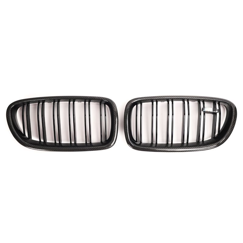 BMW 5 Serie / M5 F10/F11 Carbon Dubbele Lamellen Nieren Grill (2010-2017)