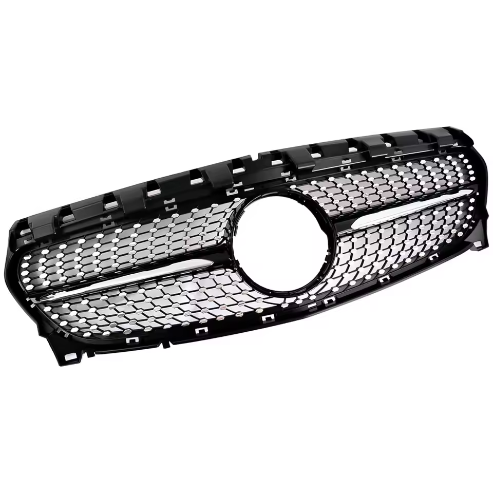Mercedes A-Klasse W176 Hoogglans Zwarte Diamond Style Grill (2012-2015)