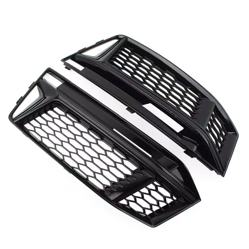Audi A4/S4 B9 Gloss Black Fog Light Grills (2016-2019)