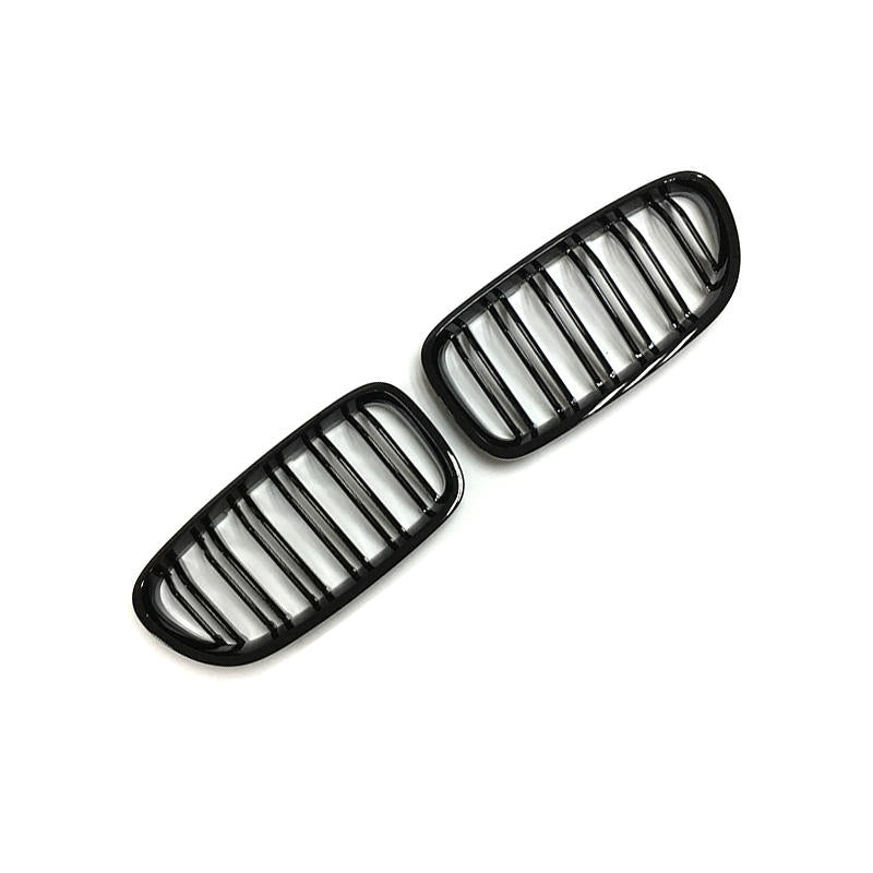 BMW 5 Serie / M5 F10/F11 Hoogglans Zwarte Dubbele Lamellen Nieren Grill (2010-2017)