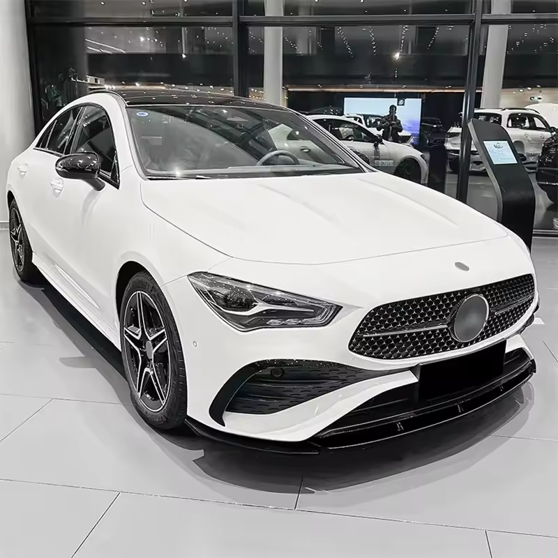 Mercedes CLA W118 Facelift AMG Stijl Hoogglans Zwart Voorlip Splitter (2024+)