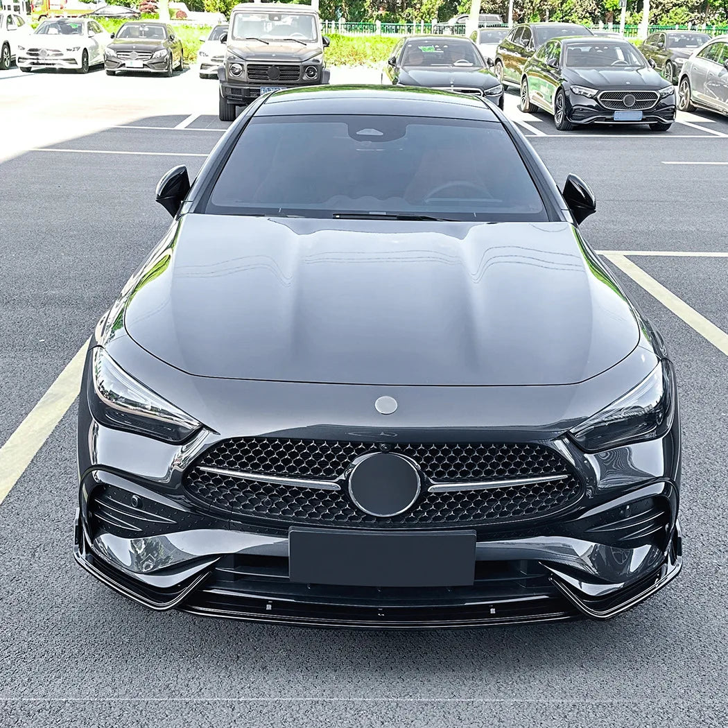 Mercedes CLE C236 Coupé AMG Stijl Hoogglans Zwart Voorlip Splitter (2024+)