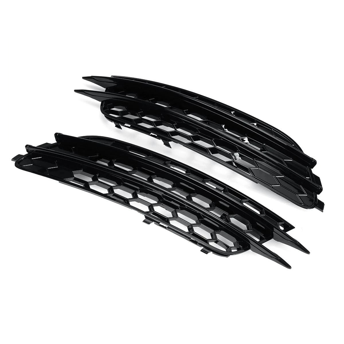 Audi A6 C7 Hoogglans Zwarte Mistlamp Grills (2012-2015)