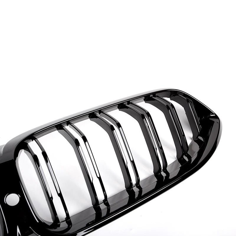 BMW Série 8 G14 G15 G16 <tc>Noir brillant</tc> Grille à double lamelle (2018-2022)