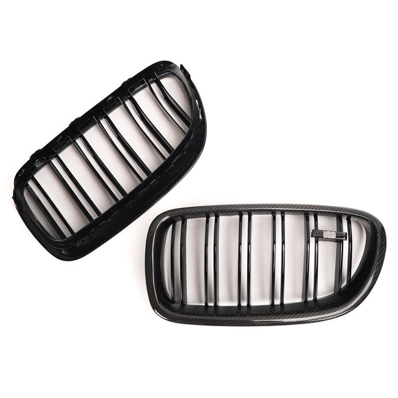 BMW 5 Serie / M5 F10/F11 Carbon Dubbele Lamellen Nieren Grill (2010-2017)