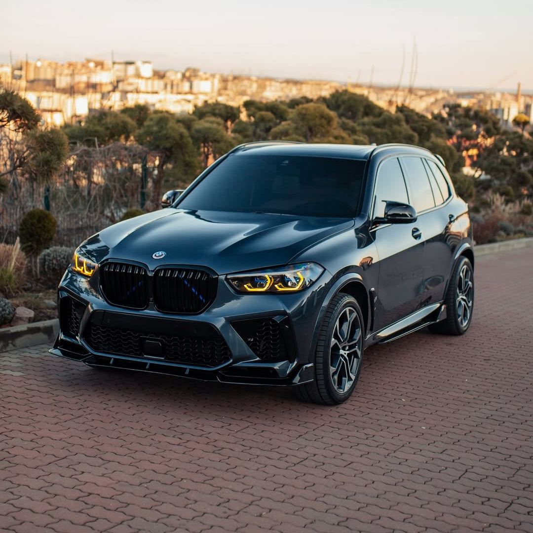CSL-stijl gele DRL LED-lichtmodule set voor BMW X5M/X6M (F95/F96) (2019-2022)