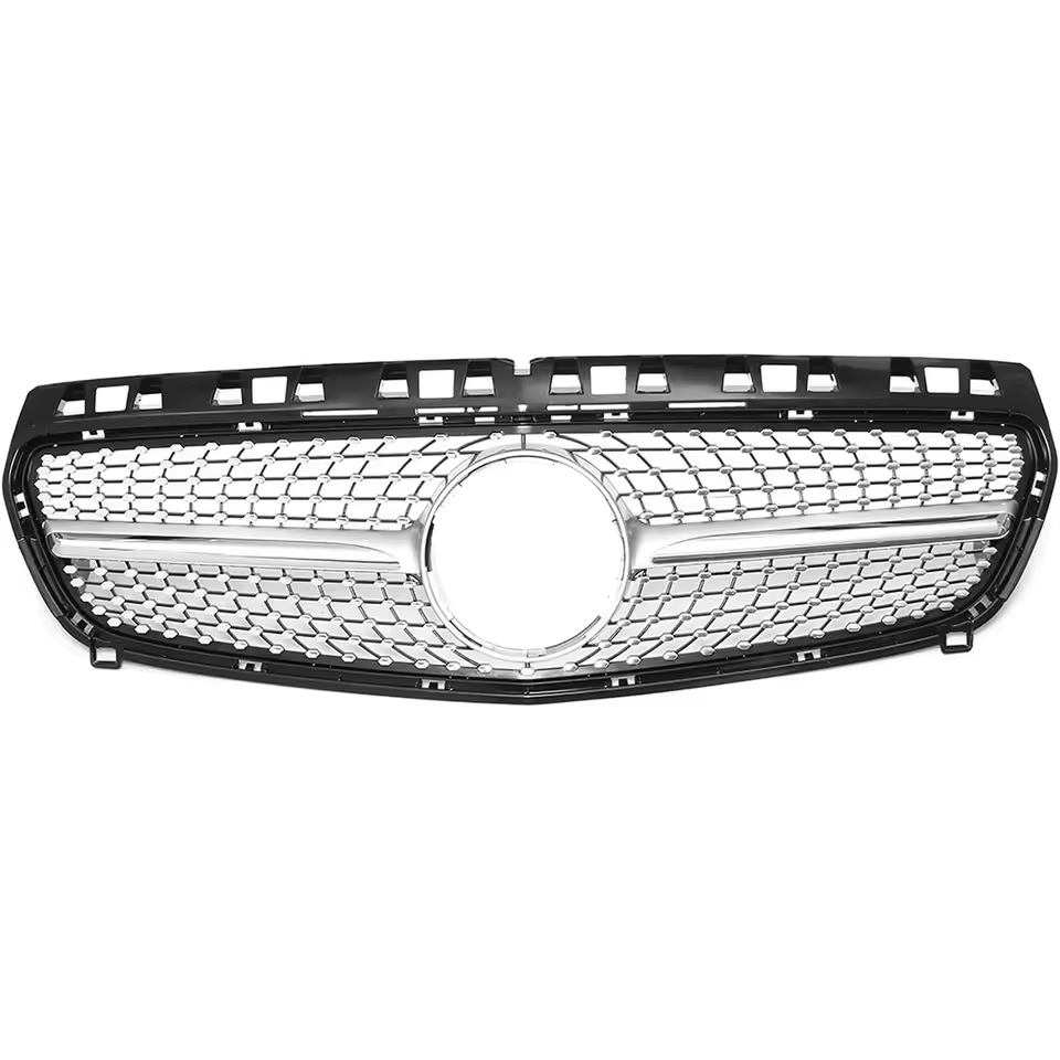 Mercedes A-Klasse W176 Hoogglans Zwarte Diamond Style Grill (2012-2015)