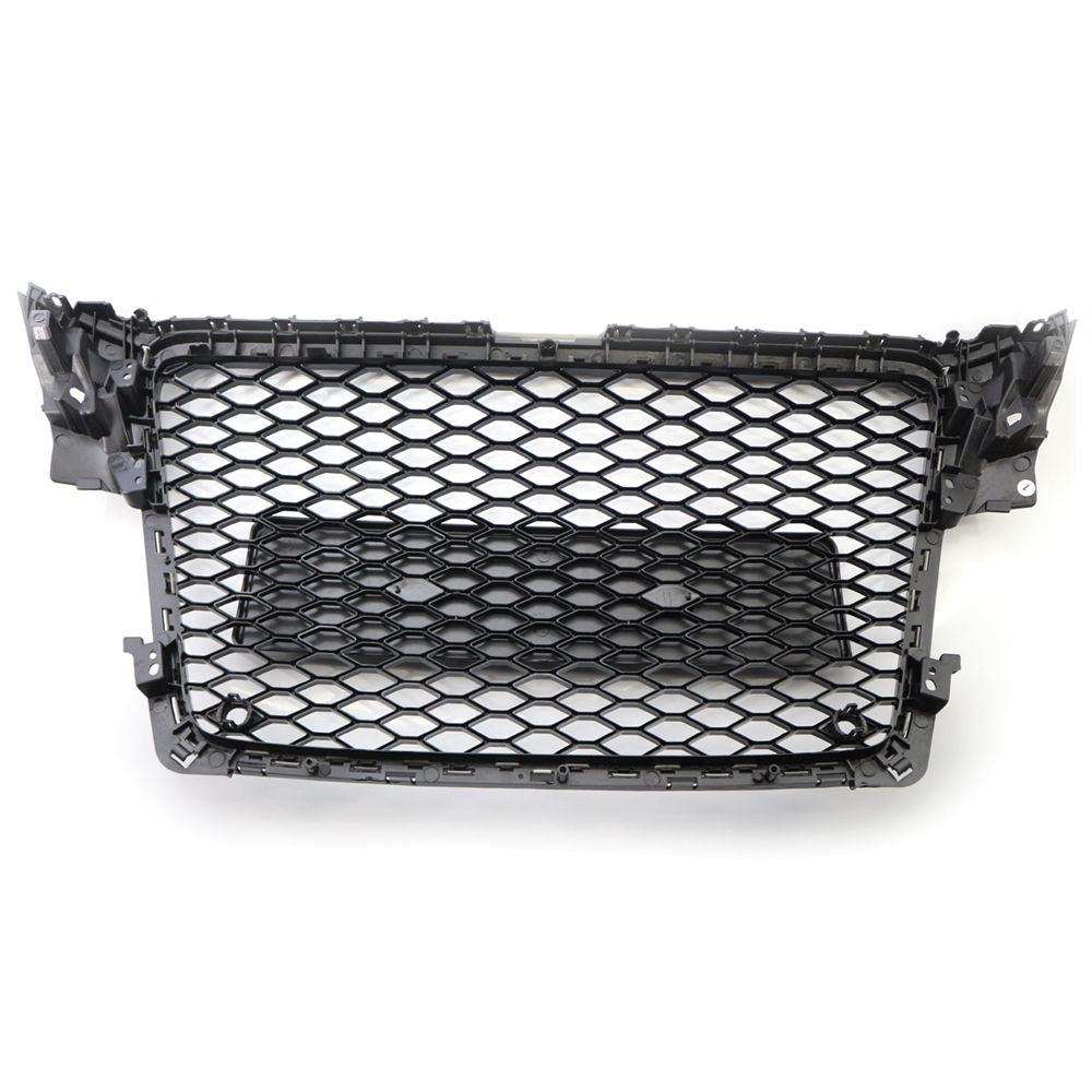 Audi A4/S4 B8 RS4 Style Hoogglans Zwarte Honingraat Grill (2008-2012)