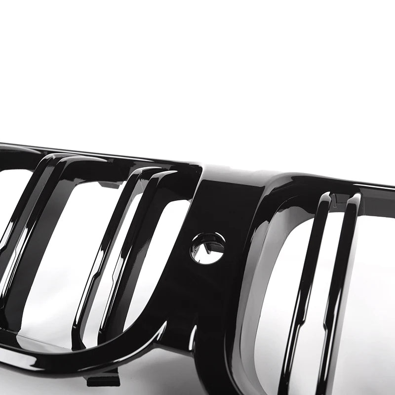 BMW Série 8 G14 G15 G16 <tc>Noir brillant</tc> Grille à double lamelle (2018-2022)