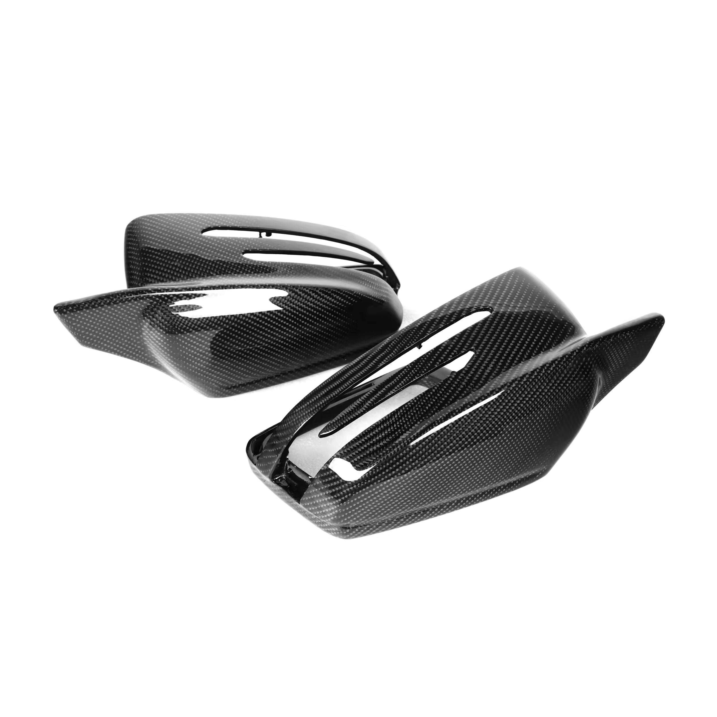 Mercedes W176/W204/W212/W221/X156 Coques De Rétroviseur M-Style Pré-imprégné Carbone
