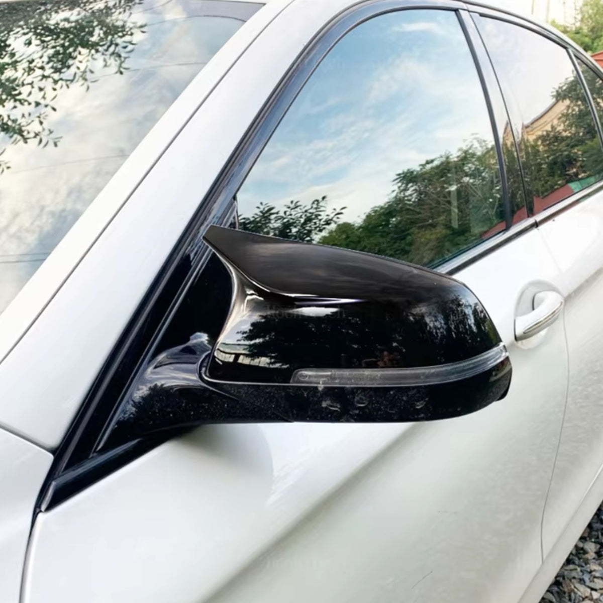 Coques De Rétroviseur Noir Brillant BMW Série 5/6/7 LCI F01/F02/F07/F10/F11 (2014-2017)