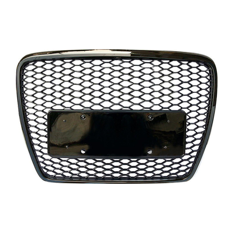 Audi A6/S6 C6 RS6 Style Hoogglans Zwarte Honingraat Grill (2004-2011)