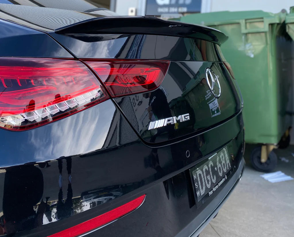 Mercedes CLA W118 Hoogglans Zwart P Style Achterspoiler (2019+)