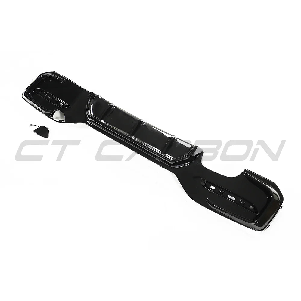 BMW F20/F21 1 SERIE GLANZEND ZWART DIFFUSER TWIN LINKS - CT CARBON