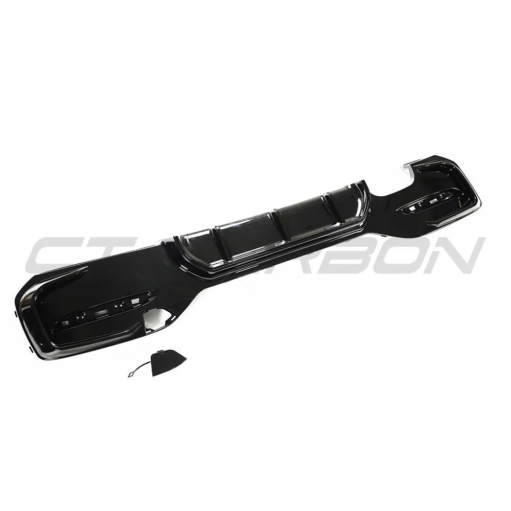 BMW F20/F21 1 SERIE GLANZEND ZWART DIFFUSER TWIN LINKS - CT CARBON