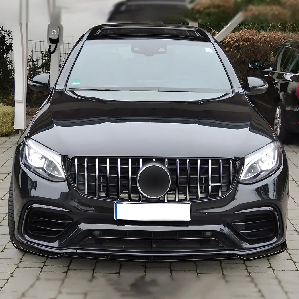 Mercedes X253 GLC63 AMG Hoogglans Zwart Voorlip Splitter (2016-2019)