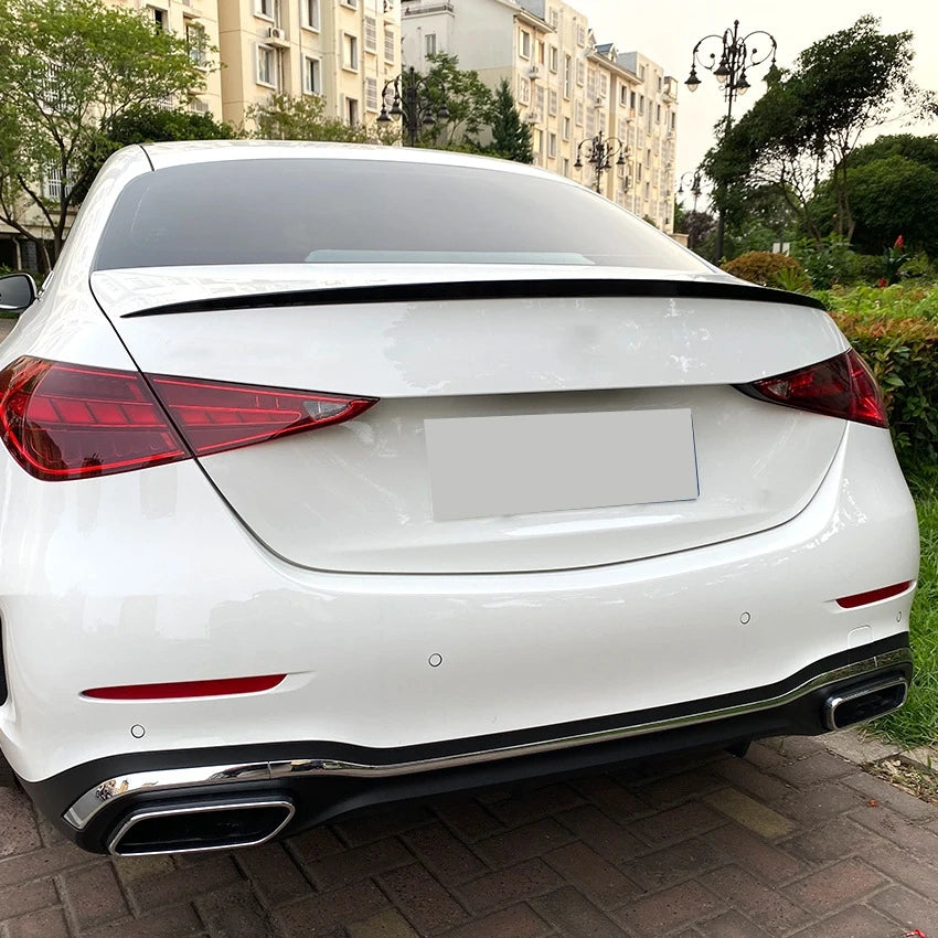 Mercedes C-Klasse W206 Sedan Hoogglans Zwart AMG Style Achterspoiler (2022+)