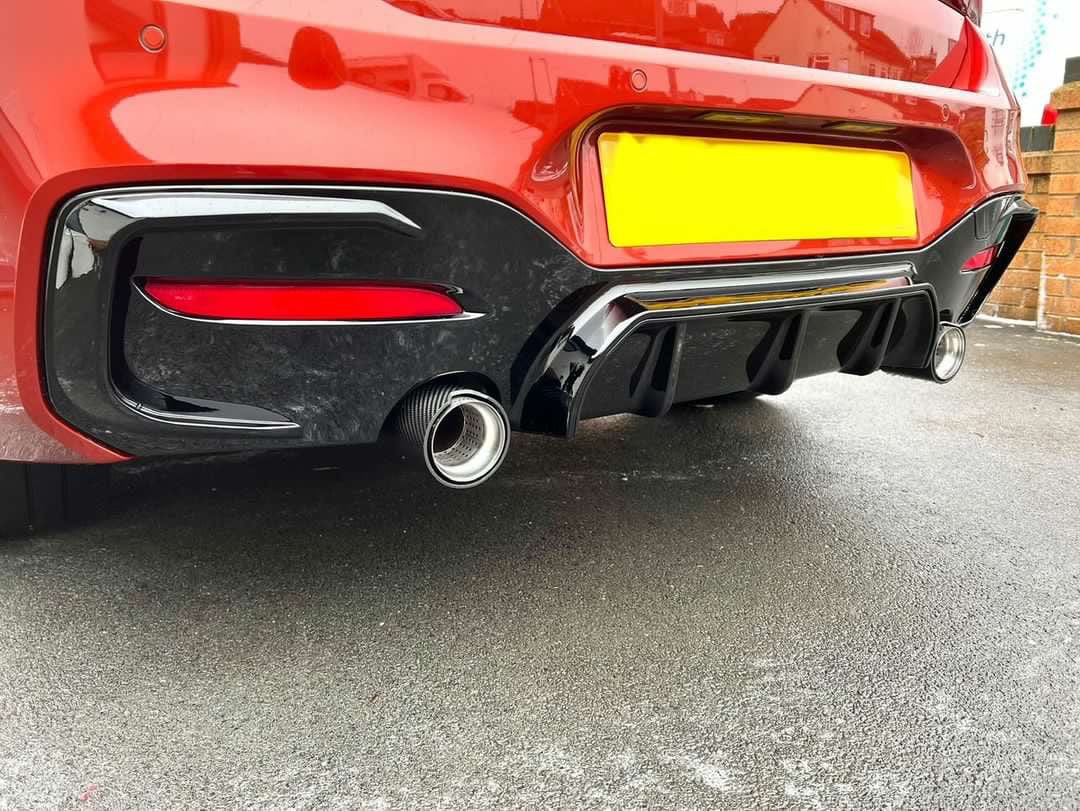 BMW F20/F21 1 SERIE LCI GLANZEND ZWART DIFFUSER - CT CARBON