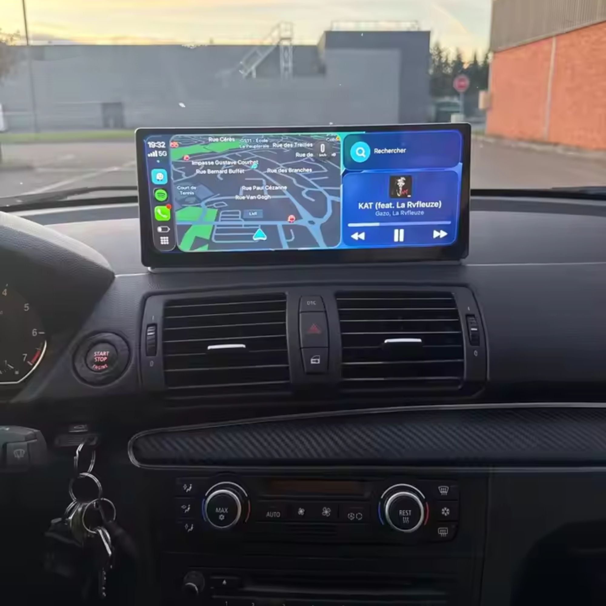 BMW Série 1 E81/E82/E87/E88 | 12.3" Écran tactile Apple CarPlay/Android Auto | (2004-2012)