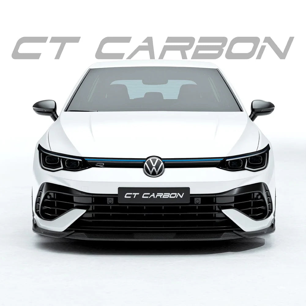 VW GOLF MK8 R CARBON FIBRE SPLITTER - CT DESIGN - Avoro Design