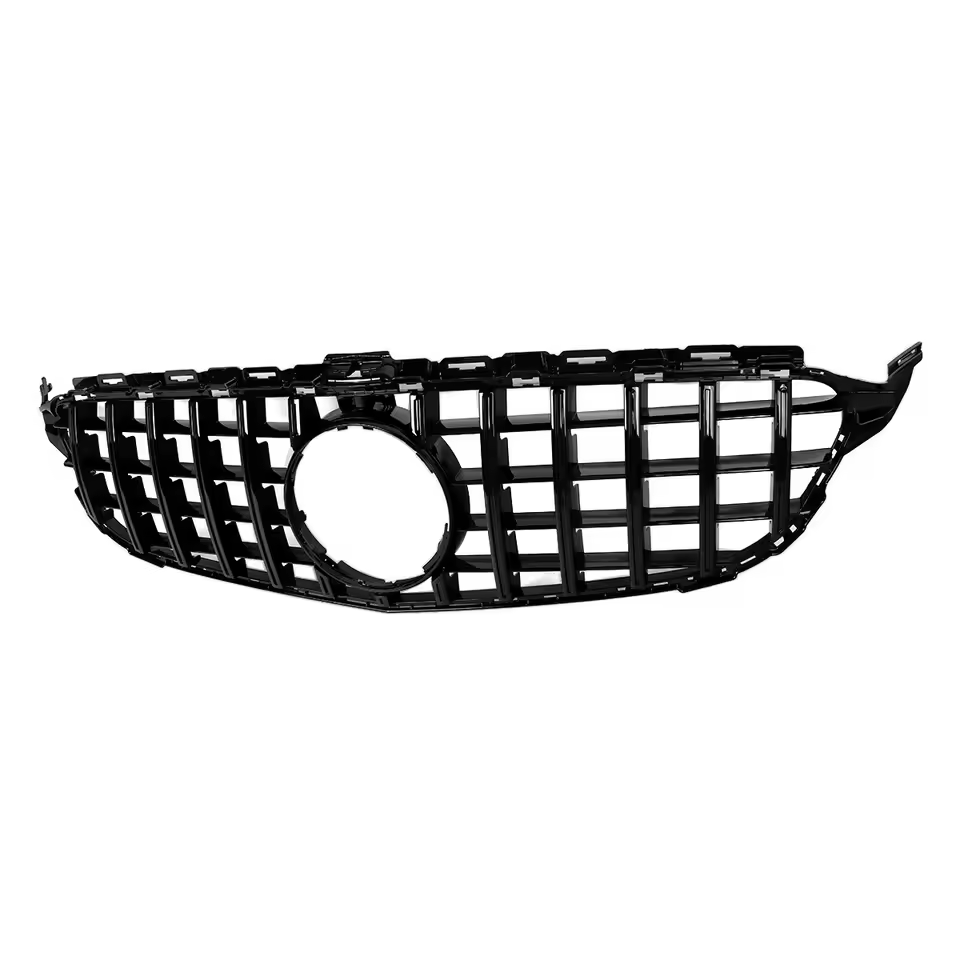 Mercedes C-Klasse W205/C205 Hoogglans Zwarte Panamericana GT Style Grill (2019-2021)