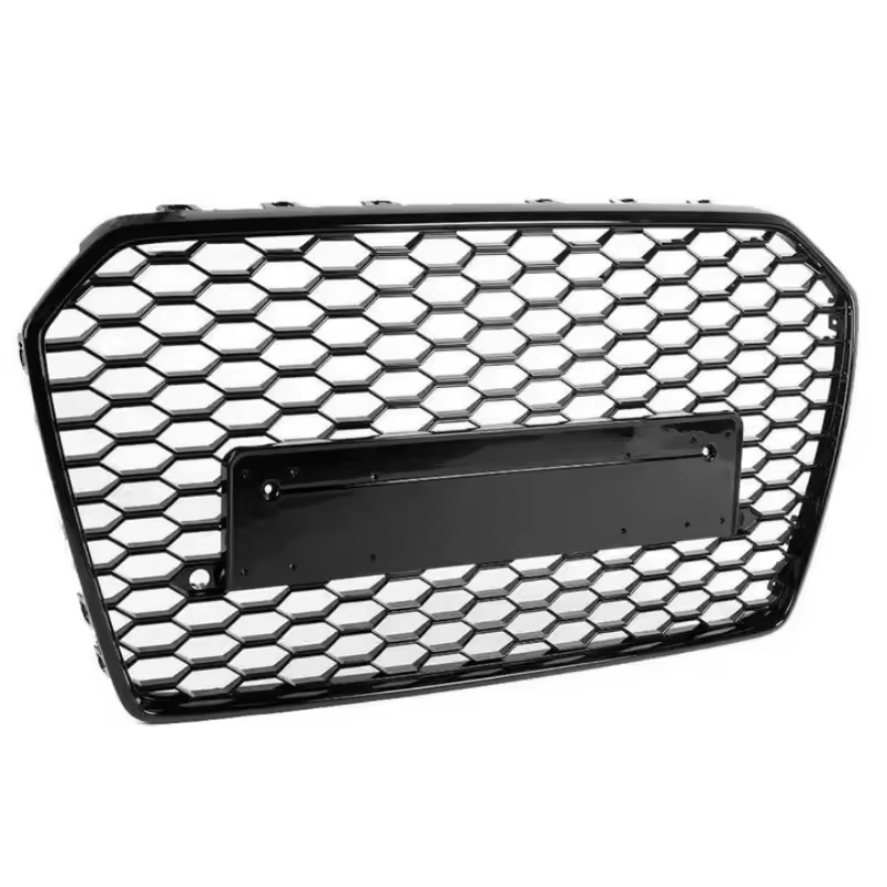 Audi A6/S6 C7 Facelift RS6 Style Hoogglans Zwarte Honingraat Grill (2016-2018)
