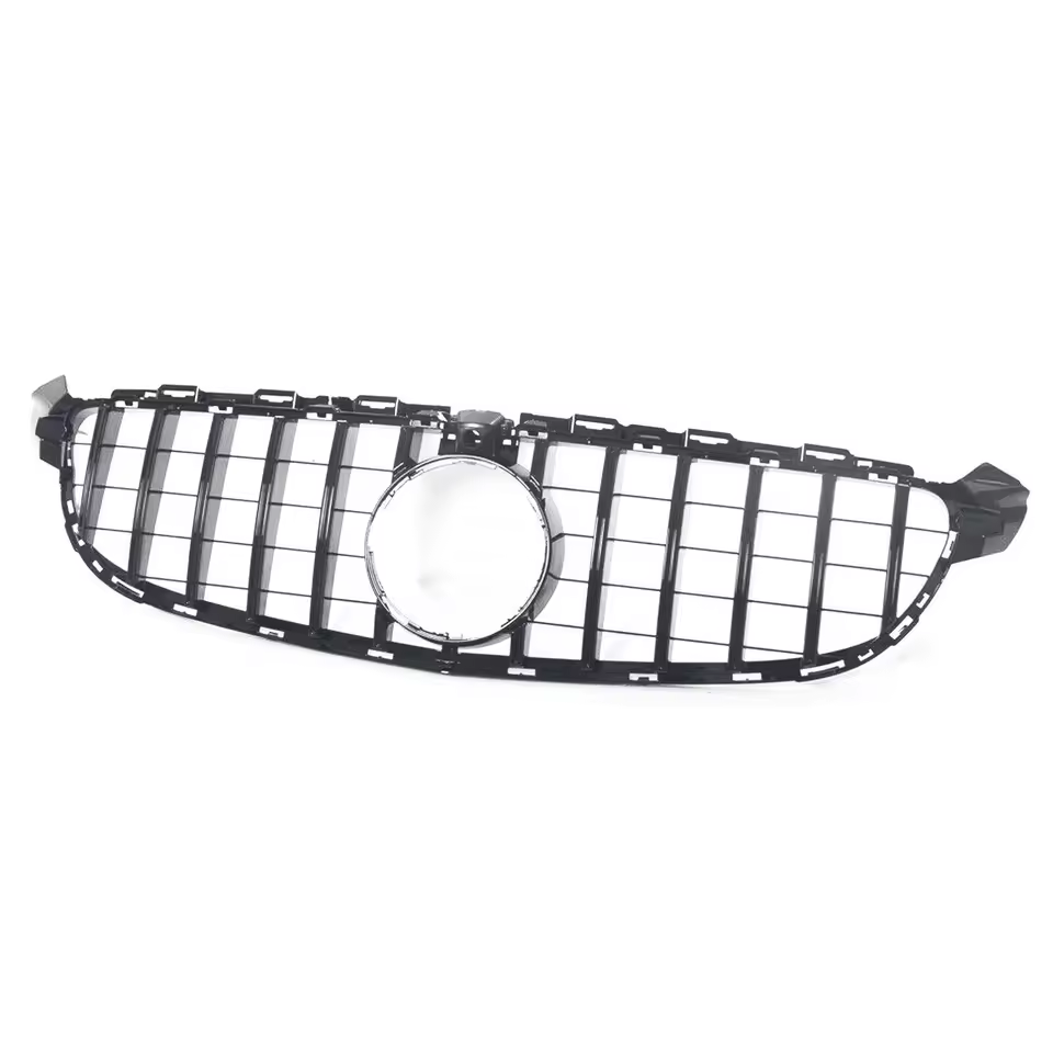 Mercedes C-Klasse C63 W205/C205 Hoogglans Zwarte Panamericana GT Style Grill (2015-2018)