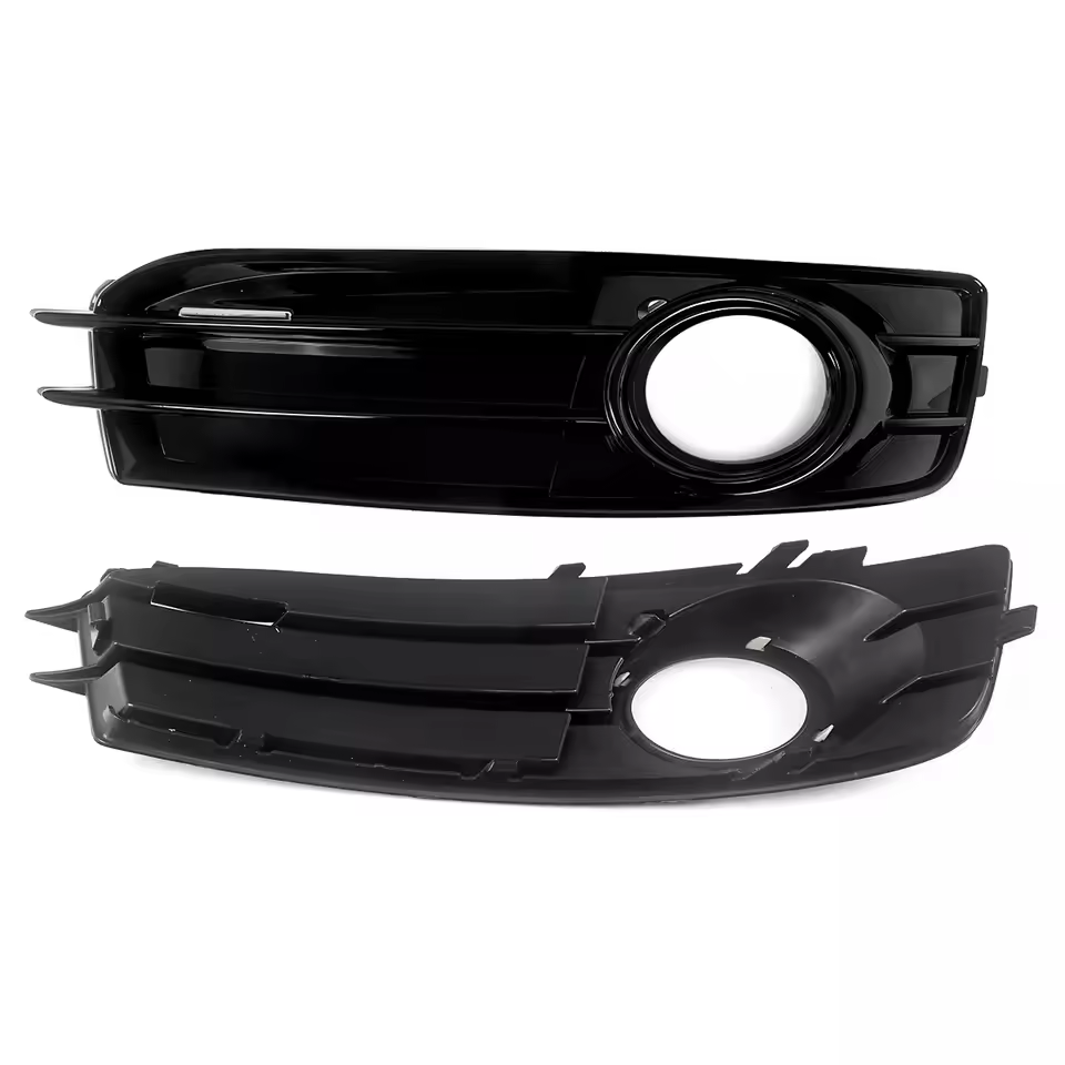 Audi A3 8P S-Line Hoogglans Zwarte Mistlamp Grills (2008-2012)