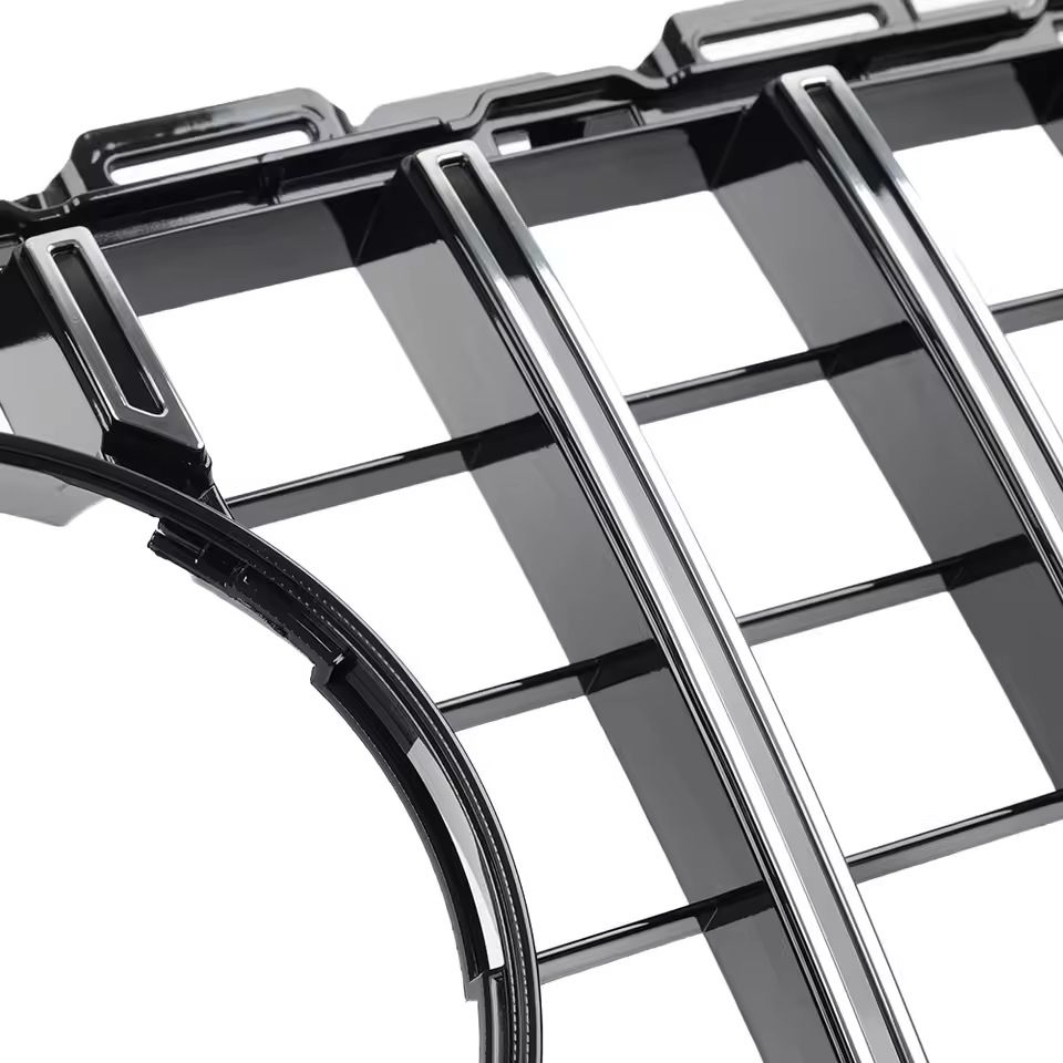 Mercedes C-Klasse C63 W205/C205 Hoogglans Zwarte Panamericana GT Style Grill (2015-2018)