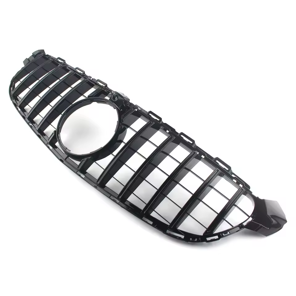 Mercedes C-Klasse C63 W205/C205 Hoogglans Zwarte Panamericana GT Style Grill (2015-2018)