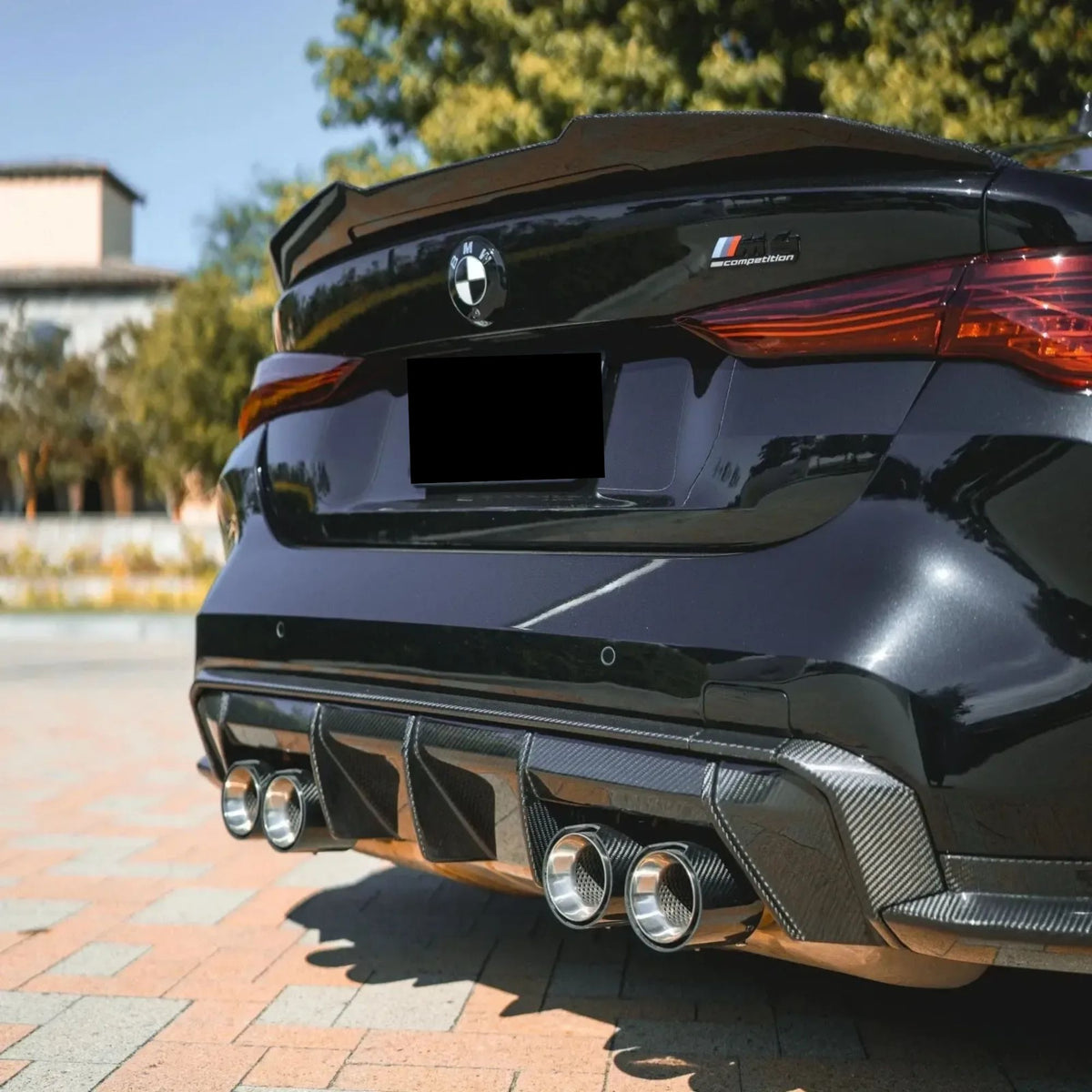 BMW M2 G87 Recht Gesneden Carbon Uitlaat Sierstukken