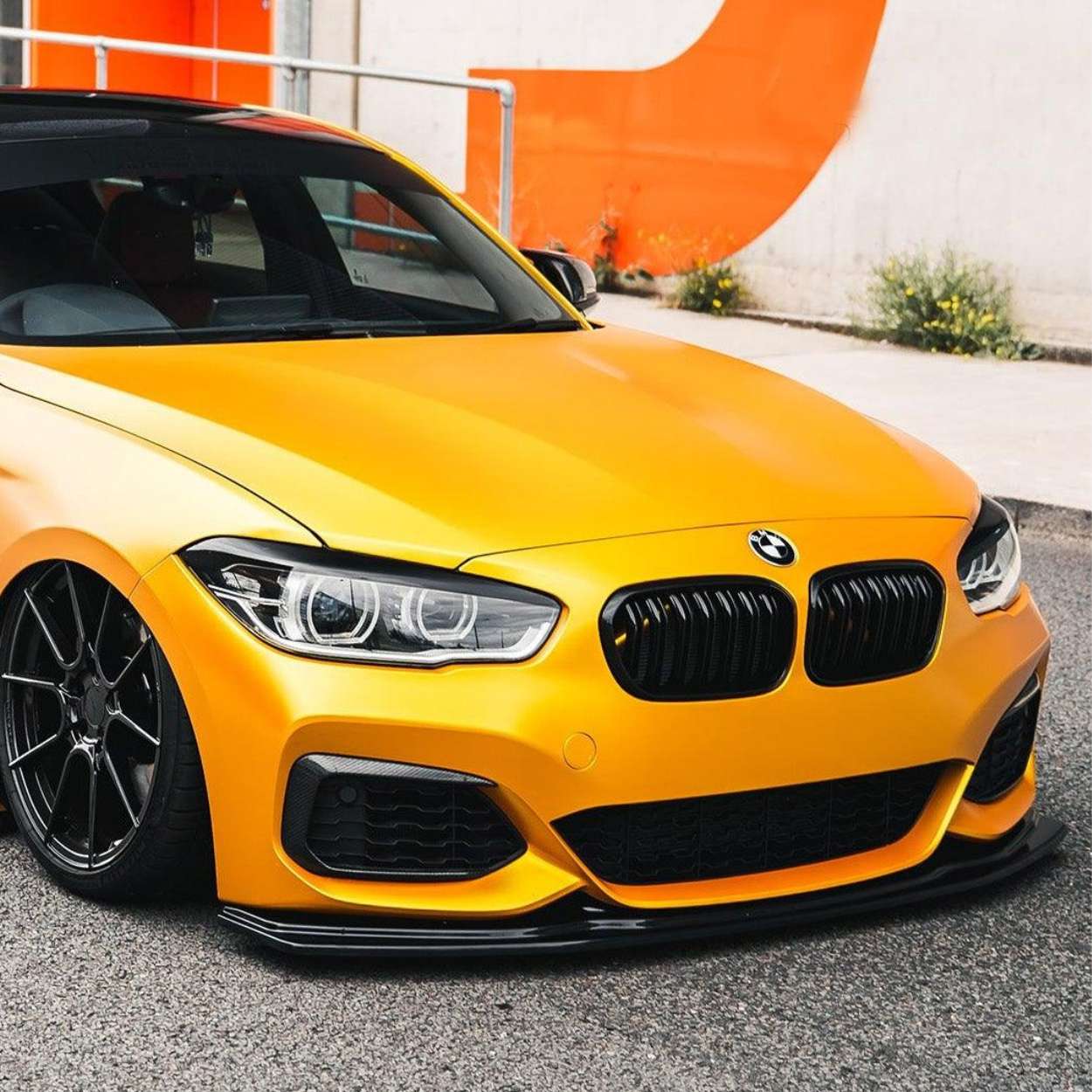 BMW Série 1 LCI Noir brillant Grilles avant à double lamelles F20 F21 (2015-2019)