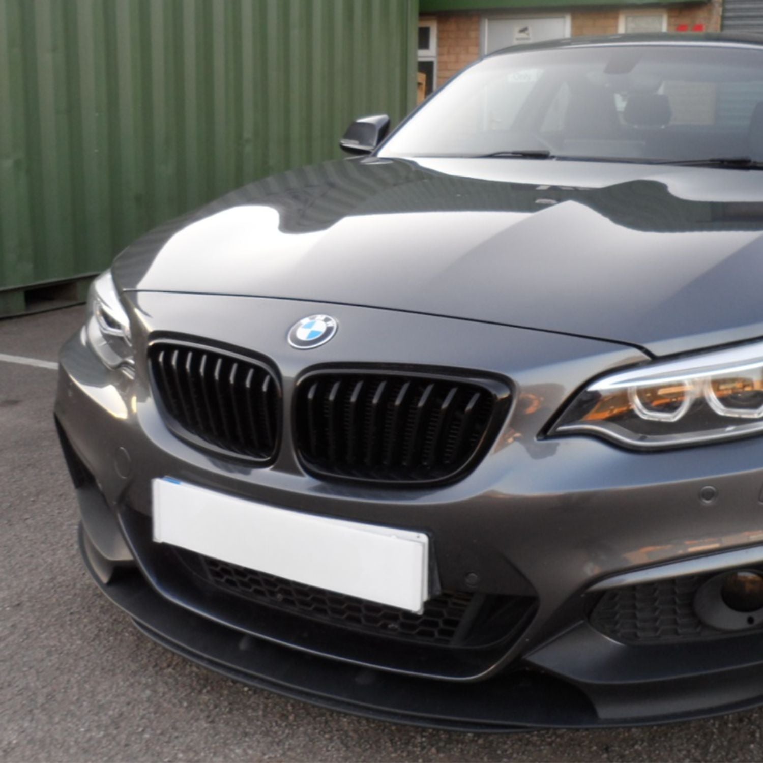 BMW 2 Series & M2 Noir brillant Grilles avant à lamelles simples F22 F23 F87