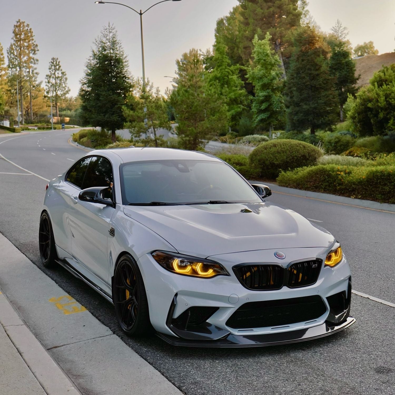 CSL-stijl gele DRL LED-lichtmodule set voor BMW 2 Serie & M2 (F87/F22/F23)