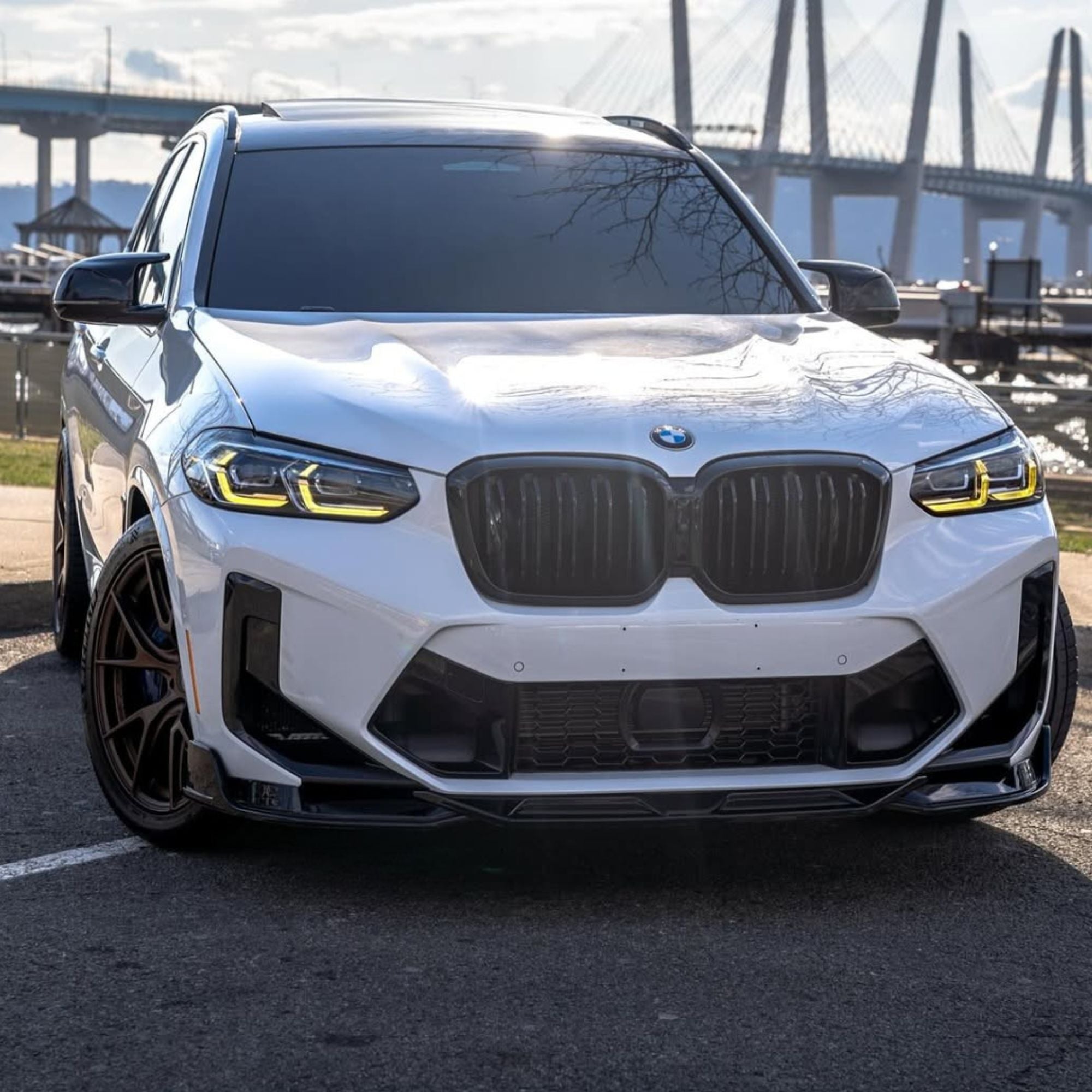 CSL-stijl gele DRL LED-lichtmodule set voor BMW X3M/X4M (F97/F98) PRE-LCI (2017-2021)