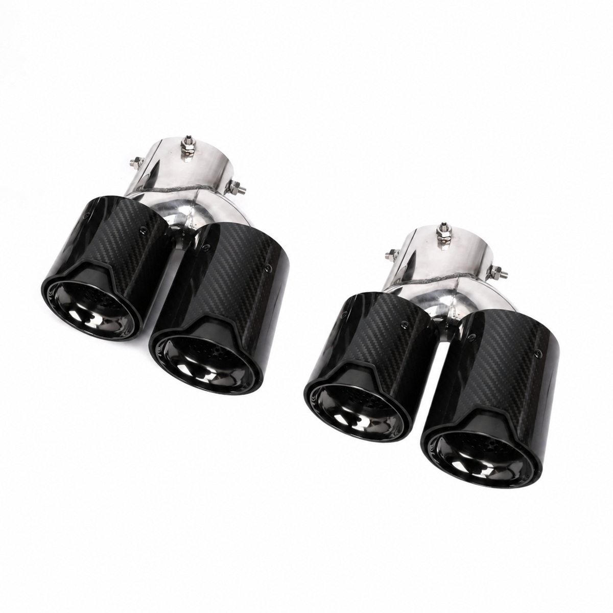 BMW 2/3/4 Serie | G42/G20/G22 | M240i/M340i/M440i Carbon Quad Uitlaat Sierstukken