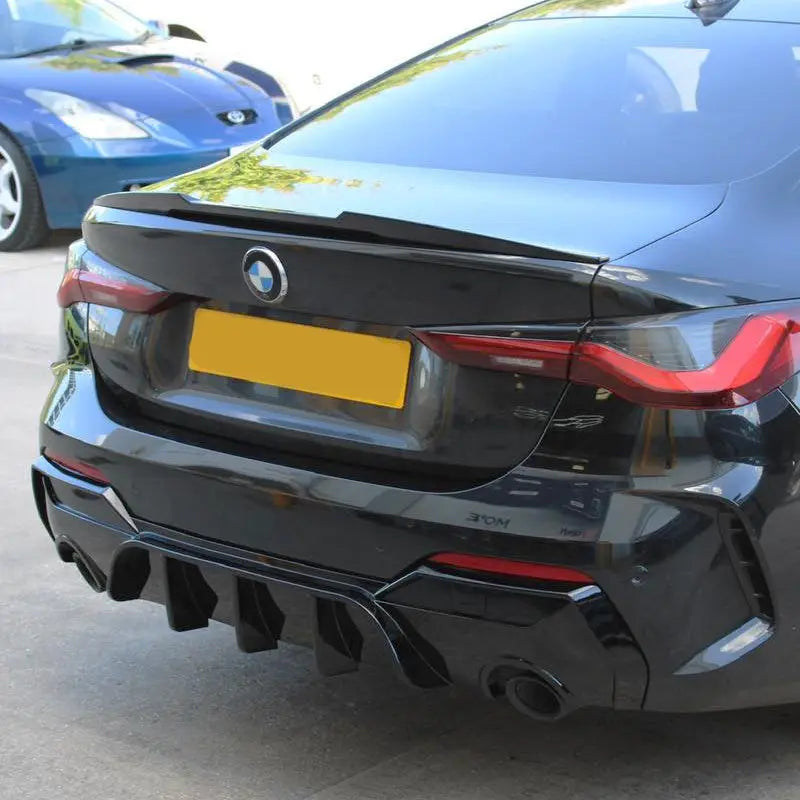 BMW 4 Reeks G22 / M4 G82 Hoogglans zwart M4 Style Achterspoiler (2020+)