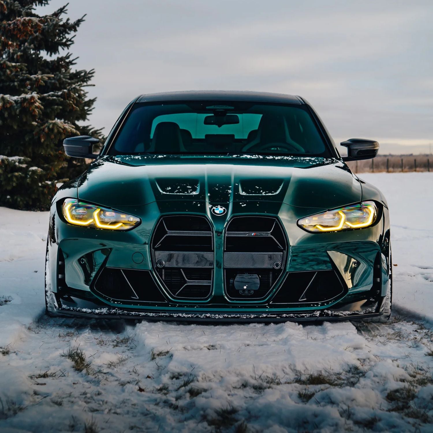 Grille avant BMW M3 / M4 G80/G81/G82/G83 Csl Carbone Pré-imprégné par OPTIC (2021+)
