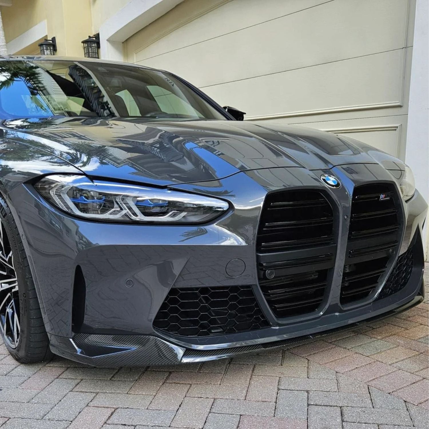BMW M3 G80 G81 / M4 G82 G83 Carbone Pré-imprégné M Performance Style Lame avant Par OPTIC (2021+)