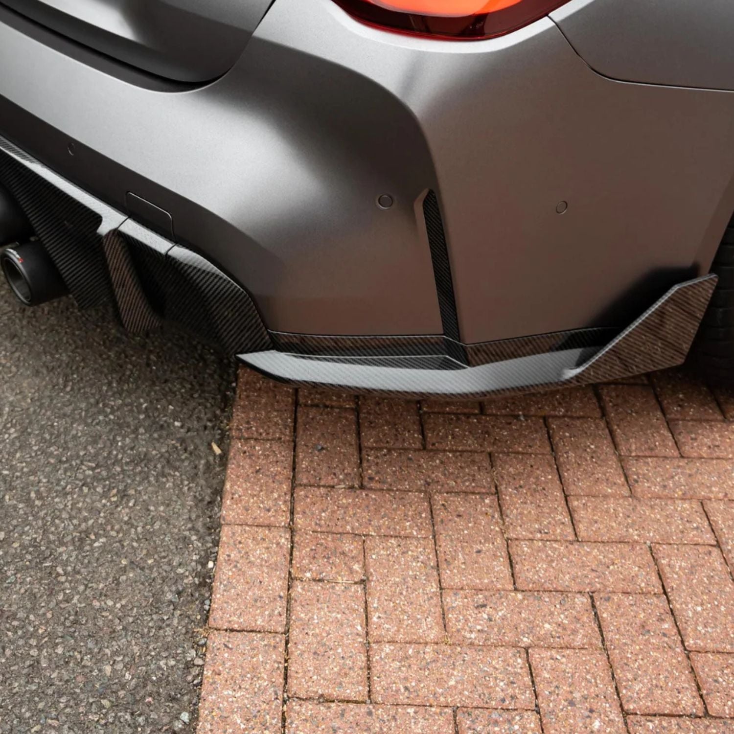 BMW M3 G80 G81 / M4 G82 G83 Carbone Pré-imprégné Style M Performance Pare-chocs arrière Ailettes latérales Par OPTIC (2021+)