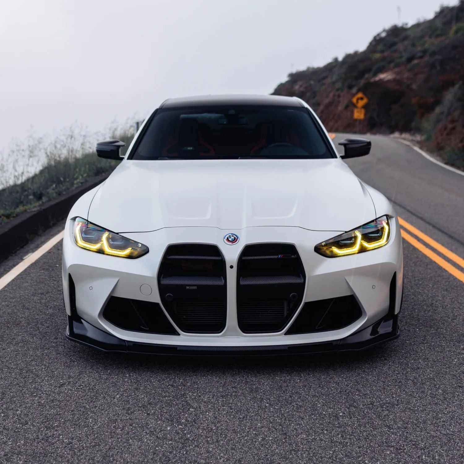 Ensemble de modules LED DRL jaunes style CSL pour BMW M3 G80/G81 & M4 G82/G83