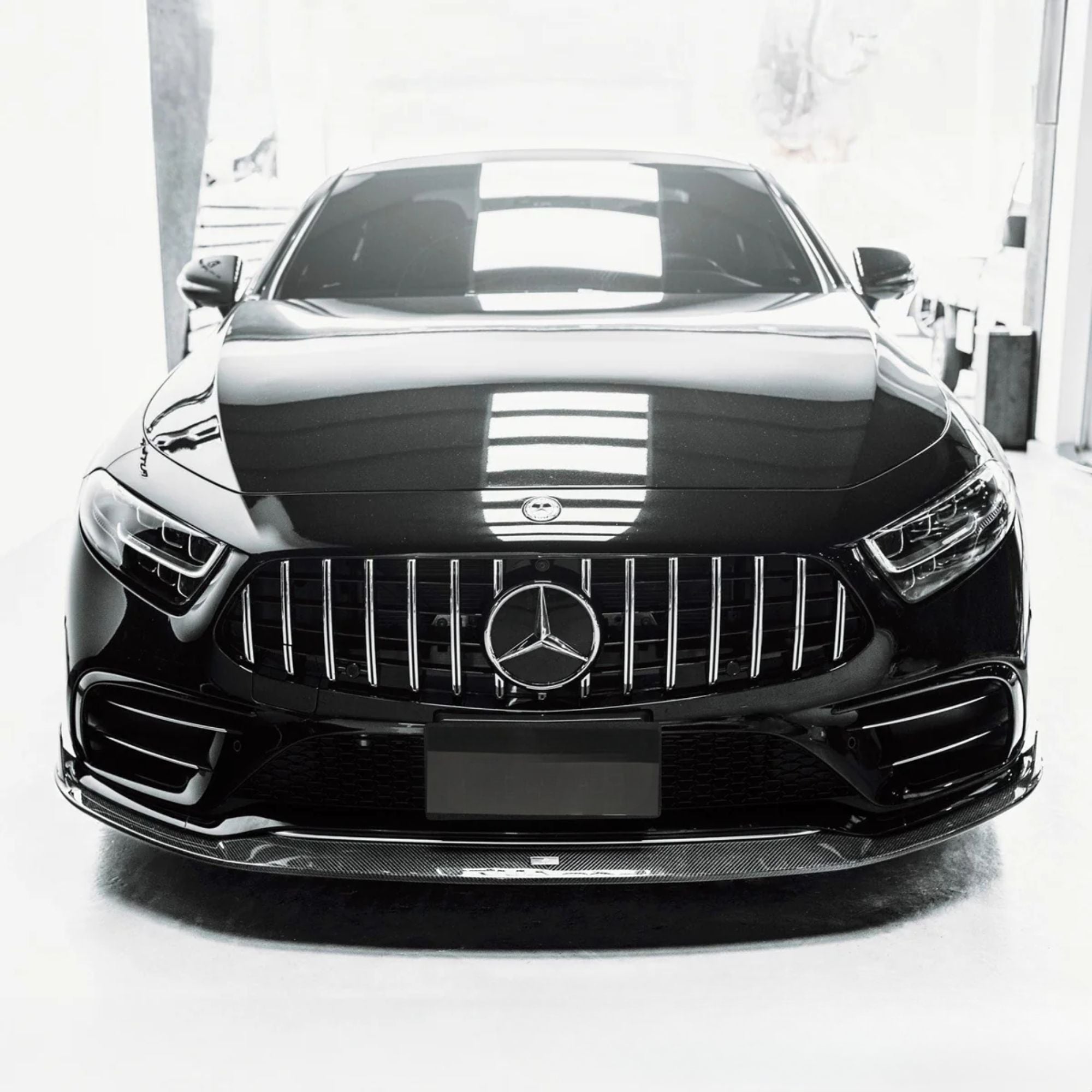 Calandre Panamericana GT Style noire brillante pour Mercedes CLS C257 (2019-2023)