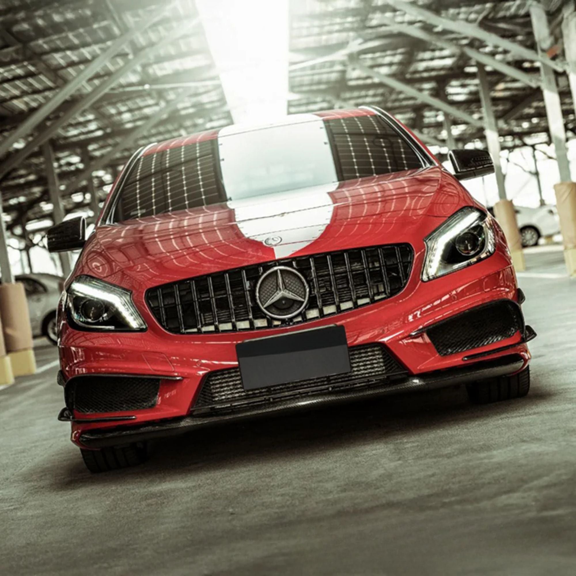 Mercedes A-Klasse W176 Hoogglans Zwarte Panamericana GT Style Grill (2012-2015)