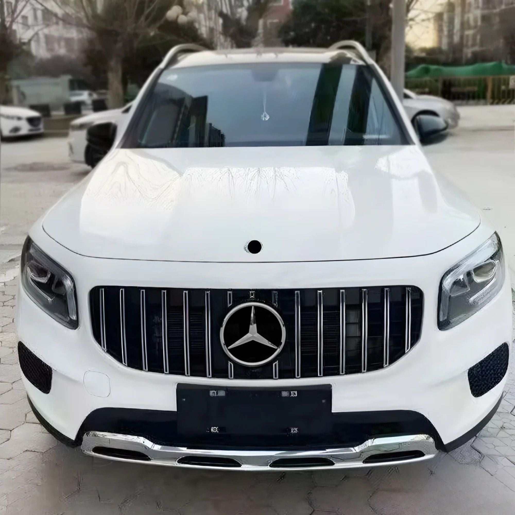 Calandre Panamericana GT Style noire brillante pour Mercedes GLB X247 (2020-2023)
