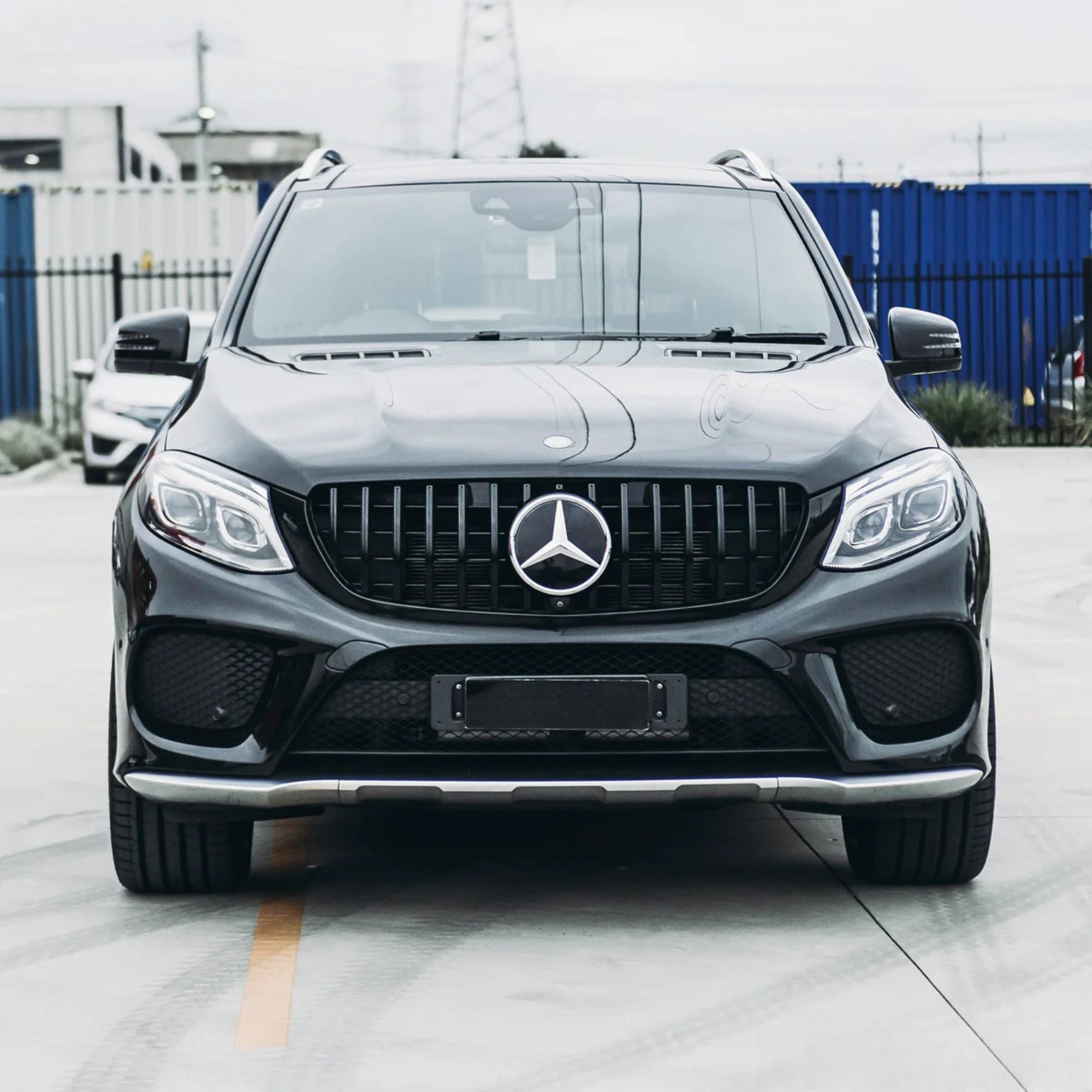 Mercedes GLE W166 SUV Calandre Panamericana GT Style Noir Brillant (2015-2019)