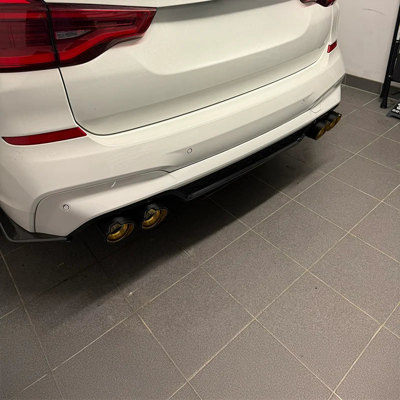 BMW X3M F97 | X4M F98 Schuine Carbon Uitlaat Sierstukken