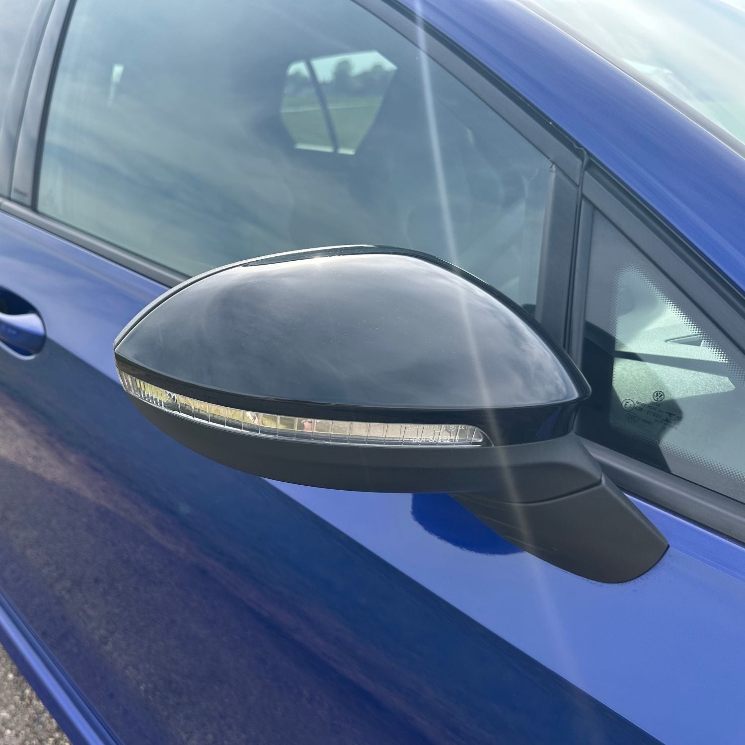 Noir brillant Coques de rétroviseur Pour VW Golf MK8 (2020+)