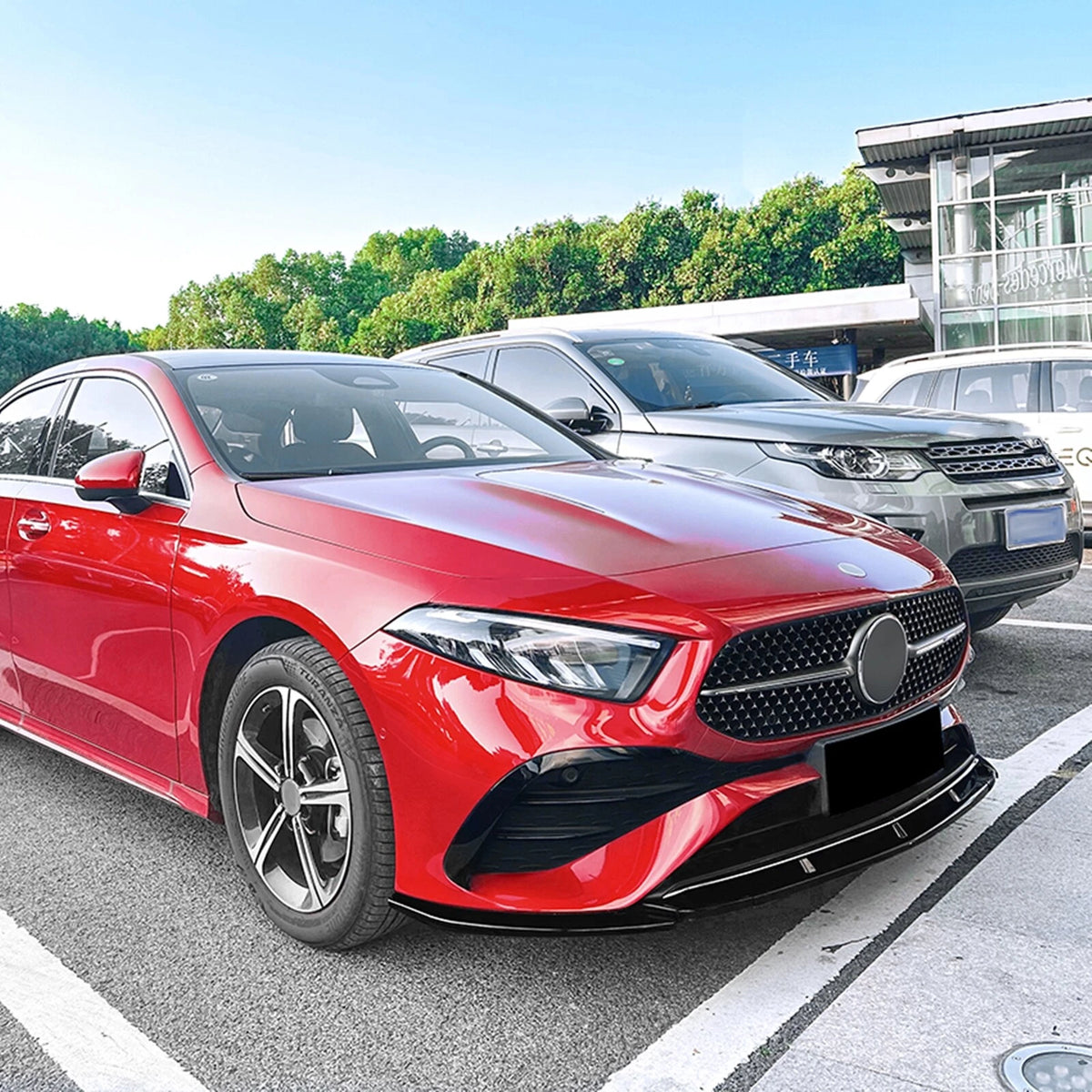 Mercedes A-Klasse W177/A35 Facelift AMG Stijl Hoogglans Zwart Voorlip Splitter (2023-2025)
