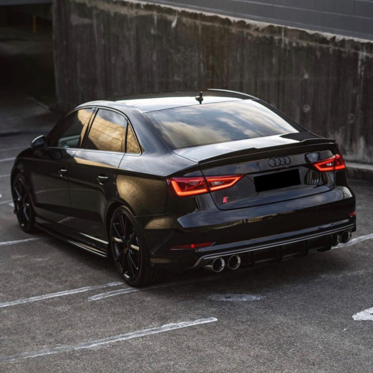 Audi A3 S3 RS3 8V Hoogglans zwart Achterspoiler (2013-2020)