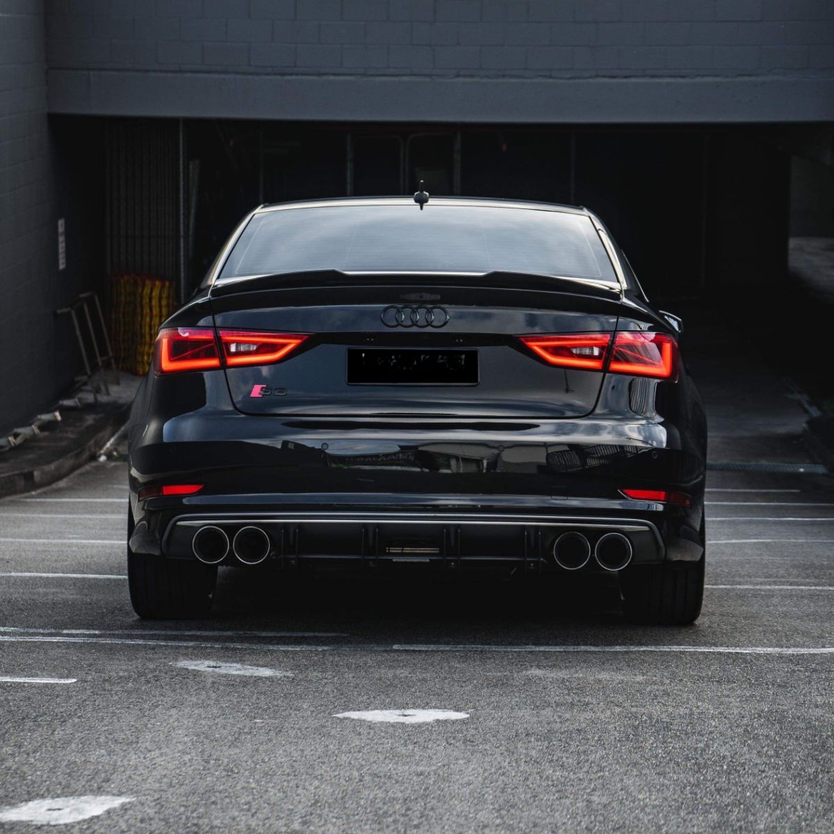 Audi A3 S3 RS3 8V Hoogglans zwart Achterspoiler (2013-2020)